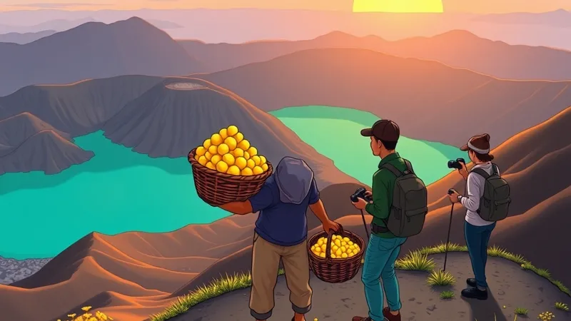 Kawah Ijen Sulfur Miners: Their Work and Respectful Visits