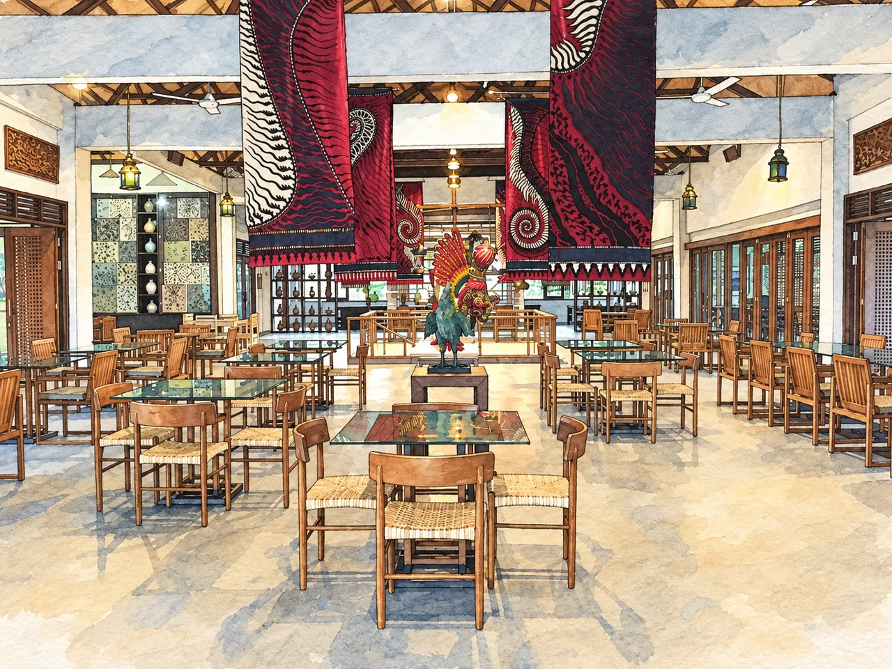 Jiwa Jawa Resort Ijen — Illustration based on a real photograph of the property Jiwa Jawa Resort Ijen — Illustration based on a real photograph of the property